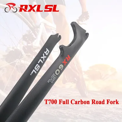 £59.99 • Buy 1-1/8“ Disc Brake Road Bike Fork 3K/UD Matte 700C Carbon Fiber Bicycle Forks