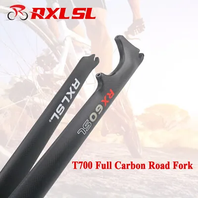 1-1/8“ Disc Brake Road Bike Fork 3K/UD Matte 700C Carbon Fiber Bicycle Forks • £57.59