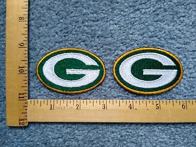 LOT OF 2 VINTAGE GREEN BAY PACKERS NFL FOOTBALL LOGO IRON ON PATCHES Free Ship • $6.99