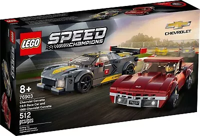 Lego 76903 Speed Champions Chevrolet Corvette C8.R And 1968 Chevrolet Corvette • $95