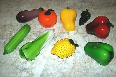 YOU PICK—  Murano Style Art Glass Fruits Vegetables • $10