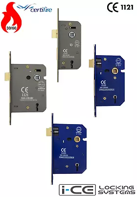 Fire Rated Door Sash Locks CE BS Rated Mortice 5 Lever Or 3 Lever 50mm 63mm 75mm • £14.19