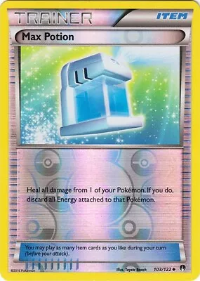 Lightly Played Reverse Holo 103/122 Max Potion  XY - BREAKpoint Pokemon TCG • $1.99