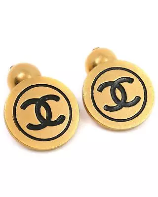 Pre Loved Chanel Gold CC Dangle Cufflinks - AB Condition  -  Other • $1831