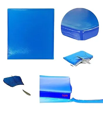 48x35x1cm Motorcycle Seat Gel Pad Shock Absorption Mat Soft Cushion Blue • $33.99