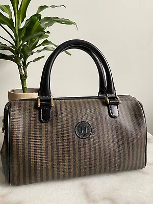 Vtg Fendi Pequin Striped Doctor Bag • $109.74