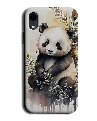 Classic Panda Painting Print Phone Case Cover Watercolour Artwork Beautiful AG77 • £14.95