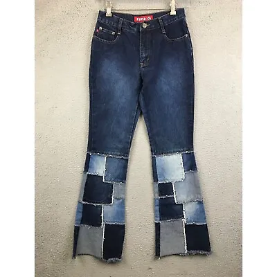 Vintage Y2K Zana Di Patchwork Flare Jeans Size 3 • $39.99