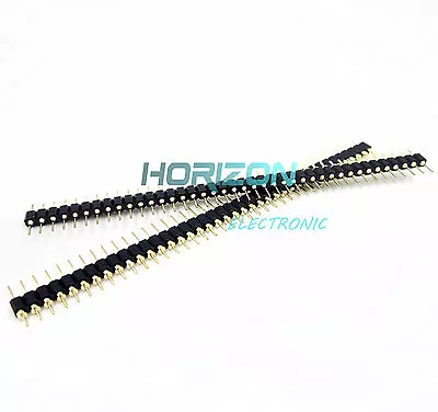 10PCS Single Row 40Pin 2.54mm Round Male Pin Header Machined Seior A3GU • $4.66