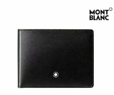 Montblanc Meisterstück 6cc Leather Men's Wallet - Black • $435