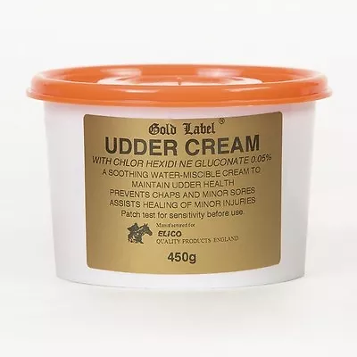 Gold Label Udder Cream Prevents Chaps And Minor Sores Minor Cuts And Grazes 2kg • £19