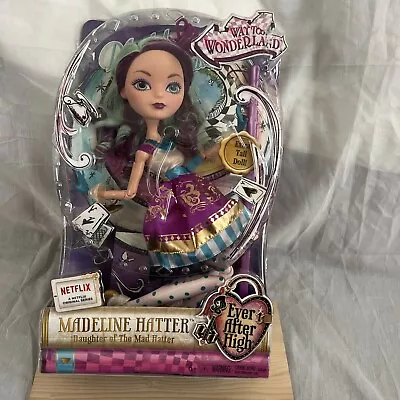 Ever After High Way Too Wonderland Madeline Hatter 17  Doll Brand New In Box • $74.99