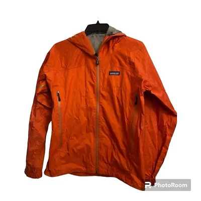 Patagonia Women Small OrangeH2no Torrentshell Hood Windbreaker Jacket • $35