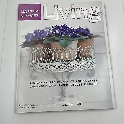 Martha Stewart Living Magazine May 2001 Issue 90 African Violets Coffee Cakes • $12.98