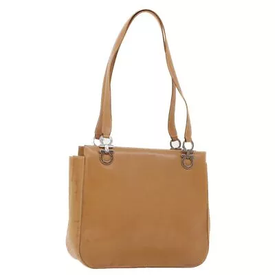 Salvatore Ferragamo Hand Bag Leather Beige Auth 42757 • $133.50