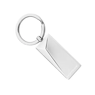 Montblanc Jewelry Stainless Steel Sculptural Key Ring Chain 109814 New Germany • $145