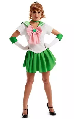 Licensed Adult Womens Sexy Sailor Moon Jupiter Fancy Dress Halloween Costume • $65.99