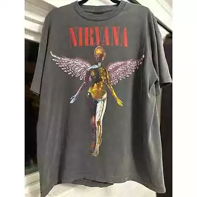 Nirvana In Utero White Vintage Reprint Single Stitch T-shirt Giant Tag • $59