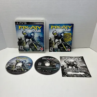 MX Vs. ATV Alive And MX Vs. ATV Reflex  Sony PlayStation 3 PS3 Video Game Lot • $15.99