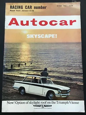£4.99 • Buy Autocar Magazine 10 May 1963 Jensen C-V8