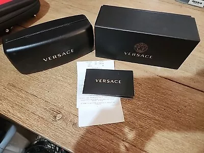 Versace Sunglasses Case Black With Box And Booklet • $25