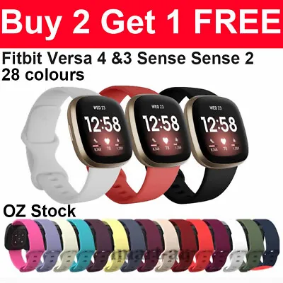 For Fitbit Versa 4 Versa 3 Sense Sense 2 Replacement Band Bands Watch Straps • $4.95