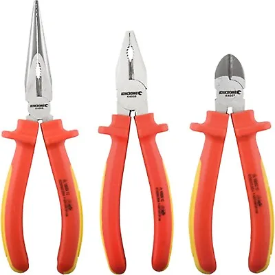 New Kincrome Vde 1000v Plier Set 3 Piece K4005 • £23.99