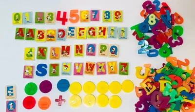 Snoopy Alphabets￼ Magnetic Numbers Letters OVER 2 Pounds Colors Mix Lot Vintage • $18