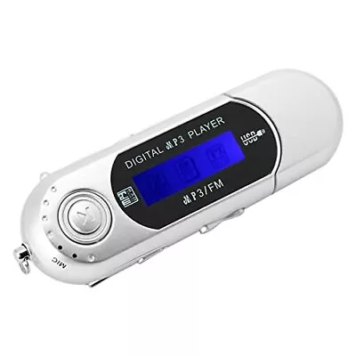 MP3 Player With Earphone Portable Music MP3 USB Player With LCD Screen FM Grey • $27.54