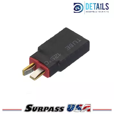 T-Plug (Deans) Male To TRX (Traxxas) Female Adapter For RC Lipo Batteries (1pc) • $3.59