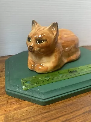 Vintage 1978 Seymour MANN Cat Figurine - Orange/Tabby - Japan • $23.80