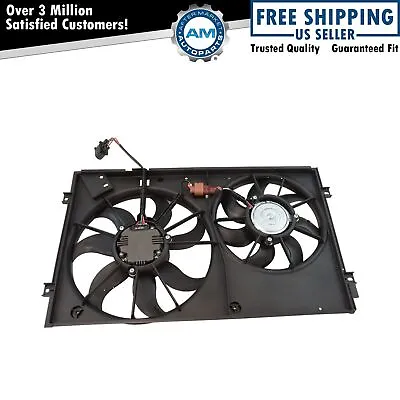 Temic Style Radiator Cooling Dual Fan Assembly For Volkswagen Jetta Rabbit • $111.40
