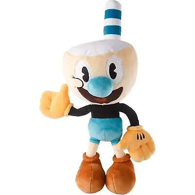 The Cuphead Show Mugman Plush Doll 15  Animated Series Character Soft Toy • $41.82