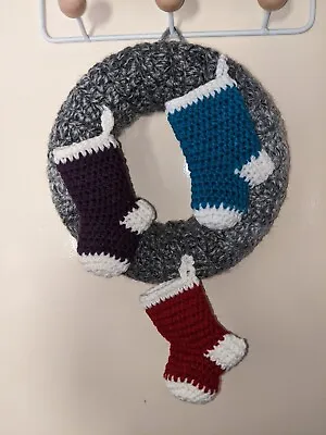 Crochet Christmas Wreath • £22