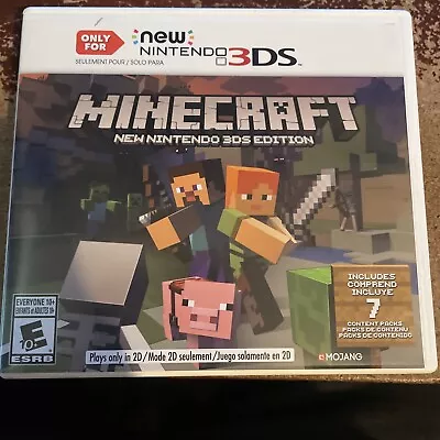 Minecraft Only For New Nintendo 3DS Edition Game - Tested & Working Complete CIB • $19.99