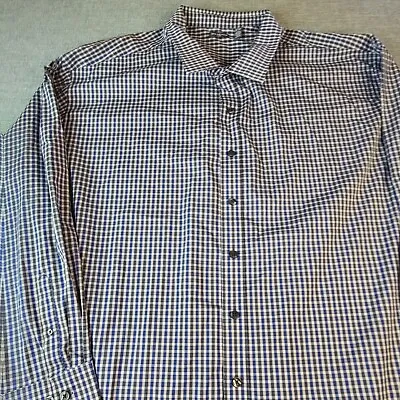 Van Heusen Shirt Men's 6XLarge 23 23 1/2 Striped Cotton Long Sleeve Button Up • $11.04