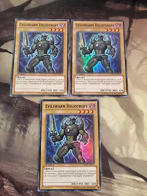 Yugioh - Evilswarm Heliotrope HA07-EN011 NM 1st Ed Super Rare X3 • $3.64