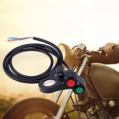 7/8inch Motorcycle Handlebar Switch Headlight Turn Signal Light Horn On/Off Push • $9.38