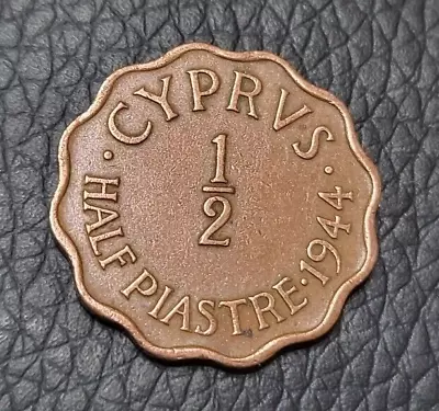 1944 Cyprus ½ Piastre Coin • $2.99