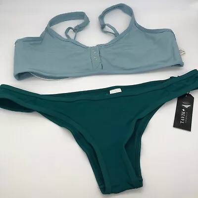 New Tavik Blue & Green Bikini - Size XL • $45