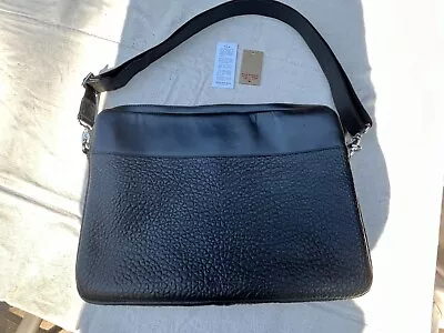 Royal Republic Leather Computer Messenger Bag Adjustable Strap Buffalo  • $49.99