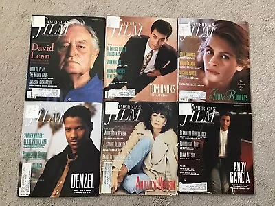 Lot Of 6 Vintage 1990 American Film Magazines Mar Apr Jul Aug Nov Dec • $12