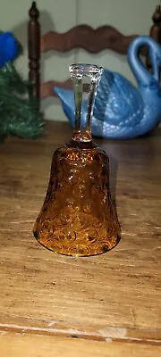 Vintage Amber Glass Bell Shaped Decor • $7