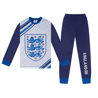 £12.99 • Buy England Boys Pyjamas Long Sublimation OFFICIAL Football Gift