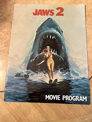 JAWS 2 VINTAGE MOVIE PROGRAM Roy Scheider • $14