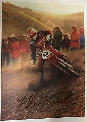 Marty Smith Motocross Signed Photo 8 1/2”X 11” • $50