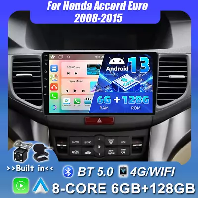 9  Android 13 CarPlay Car Stereo Radio GPS For Honda Accord Euro 2008-2015 128GB • $376.99