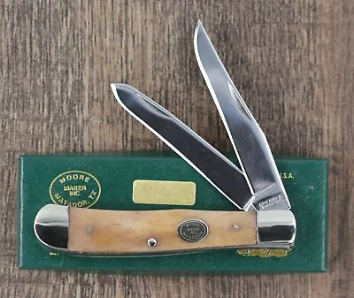 Moore Maker Knife #5202U Trapper 4-1/8 ; Bone Scales; BRAND NEW/Great Knife!! • $50