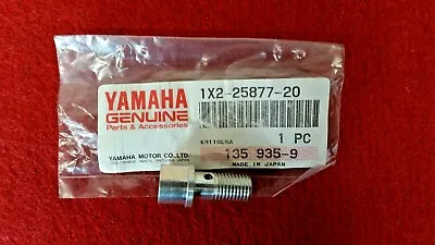 Yamaha TZ750 Front Master Cylinder Brake Line Oil Bolt. Genuine Yamaha New. B58C • $74.54