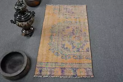 Home Decor  Rugs Cool Rugs 2x3.5 Ft Small Rug Vintage Rug Turkish Rug • $27.10